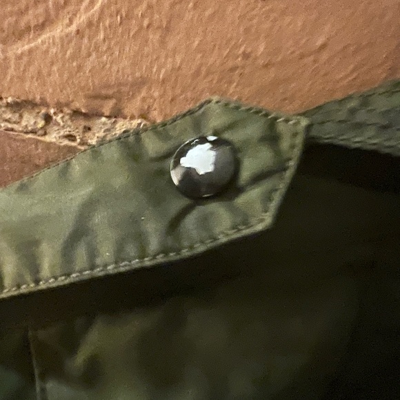 Banana Republic waxed green field jacket. Gently worn, belt not included. Sz XS - Picture 5 of 9